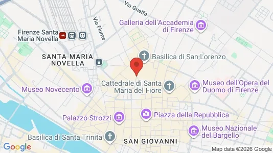 Företagslokaler till salu i Firenze - kort over placeringen