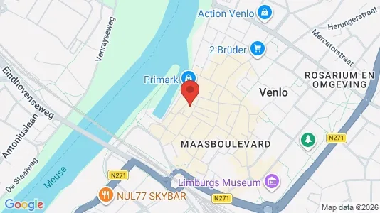 Gewerbeflächen zur Miete i Venlo - kort over placeringen