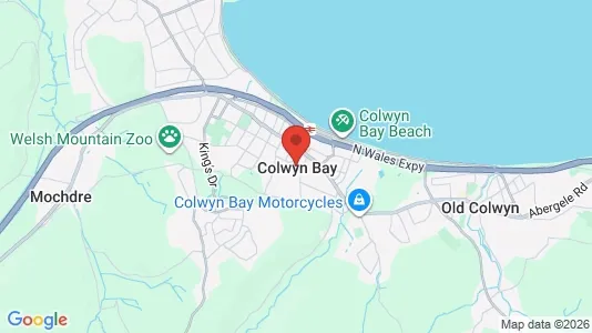 Lokaler til leje i Colwyn Bay - Clwyd - kort over placeringen