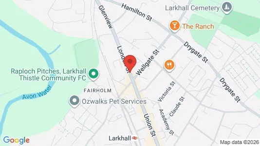 Commercial properties for sale i Larkhall - Lanarkshire - kort over placeringen