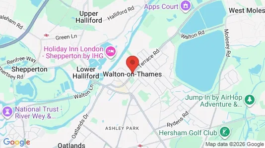 Lokaler til leje i Walton-on-Thames - Surrey - Foto fra Google Street View
