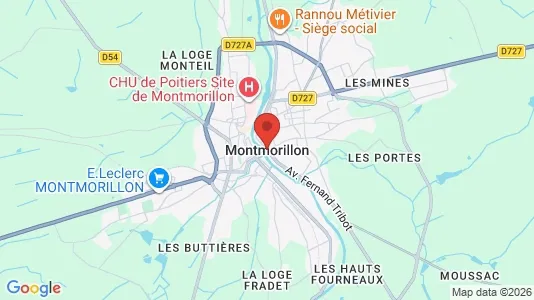 Lokaler til leje i Montmorillon - Foto fra Google Street View