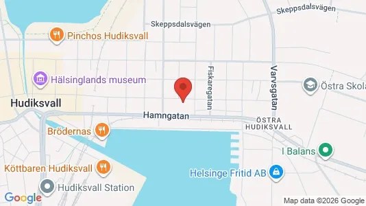 Lokaler til leje i Hudiksvall - Foto fra Google Street View