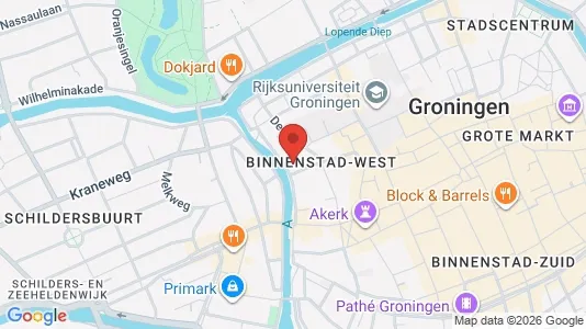 Toimistotilat Vuokrattavana i Groningen - kort over placeringen