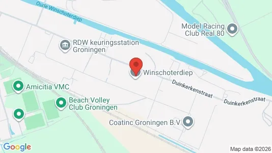 Kontorer til leie i Groningen - kort over placeringen