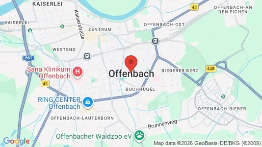 Liikekiinteistöt Vuokrattavana i Offenbach - Kuva Google Street Viewstä