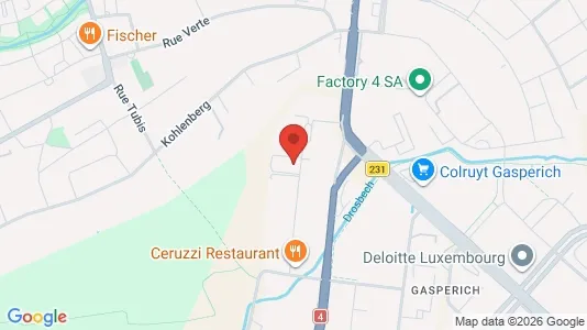 Office spaces for rent i Luxembourg - kort over placeringen