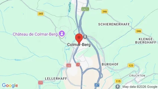 Kaupat Vuokrattavana i Colmar-Berg - Kuva Google Street Viewstä