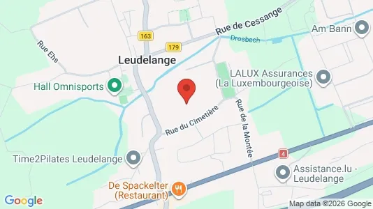 Varastot Vuokrattavana i Leudelange - Kuva Google Street Viewstä