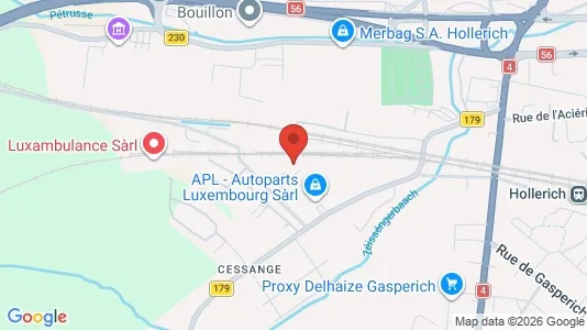 Commercial properties for sale i Luxembourg - kort over placeringen