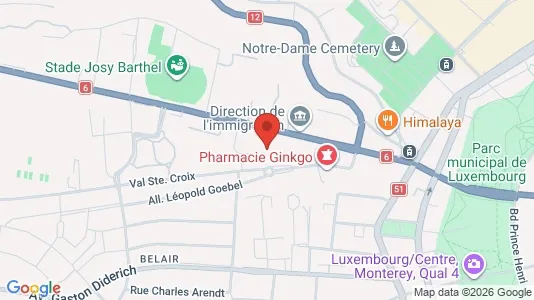 Nieruchomości komercyjne Na sprzedaż i Luksemburg - kort over placeringen