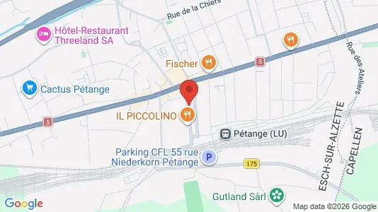 Commercial properties for sale i Pétange - kort over placeringen