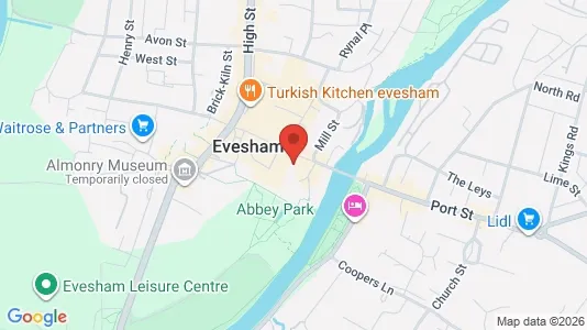 Commercial properties for sale i Evesham - Worcestershire - Photo from Google Street View