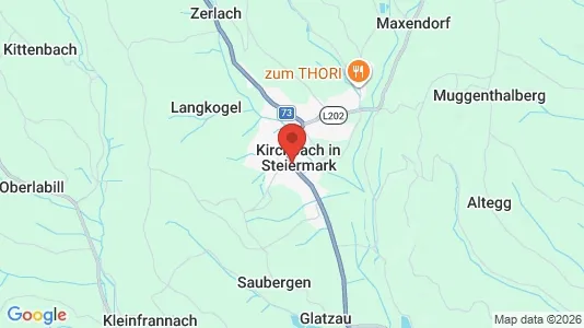 Büros zur Miete i Kirchbach-Zerlach – Foto von Google Street View