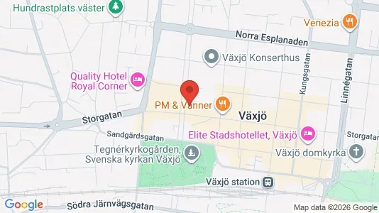 Kontorlokaler til leje i Växjö - Foto fra Google Street View