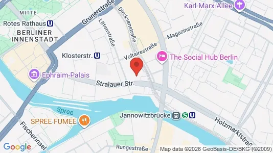 Kontorer til leie i Berlin Mitte - kort over placeringen