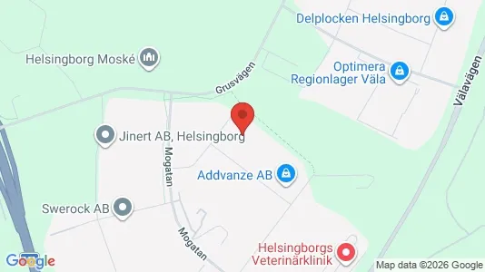 Kontorlokaler til leje i Helsingborg - Foto fra Google Street View