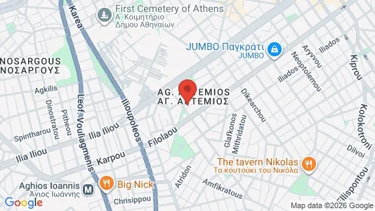 Commercial properties for rent i Dafni-Ymittos - kort over placeringen