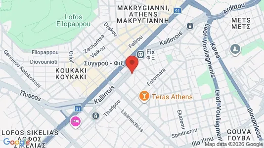 Lokaler til leje i Athen Akropoli - kort over placeringen