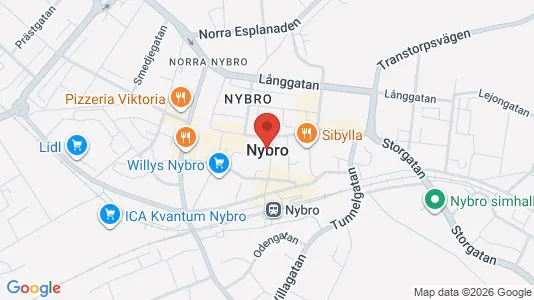 Kontorlokaler til leje i Nybro - Foto fra Google Street View