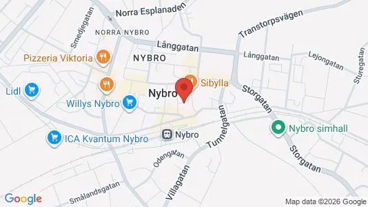 Kontorlokaler til leje i Nybro - Foto fra Google Street View