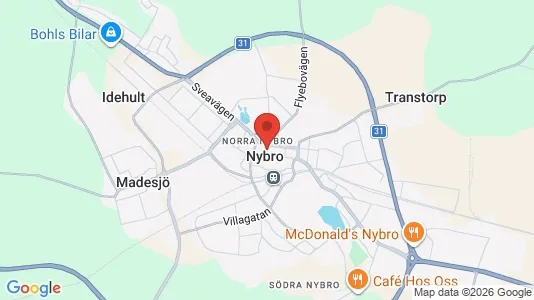 Kaupat Vuokrattavana i Nybro - Kuva Google Street Viewstä