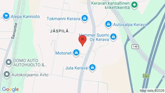 Lokaler til leje i Kerava - Foto fra Google Street View