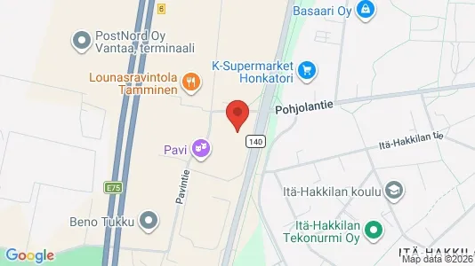 Lagerlokaler til leje i Vantaa - Foto fra Google Street View