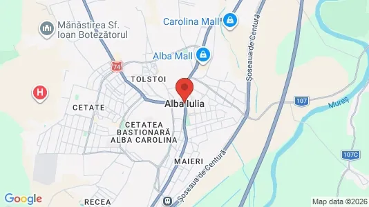 Commercial properties for rent i Alba Iulia - kort over placeringen