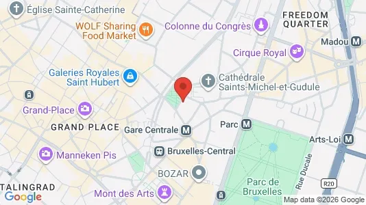 Büros zur Miete i Stad Brussel – Foto von Google Street View