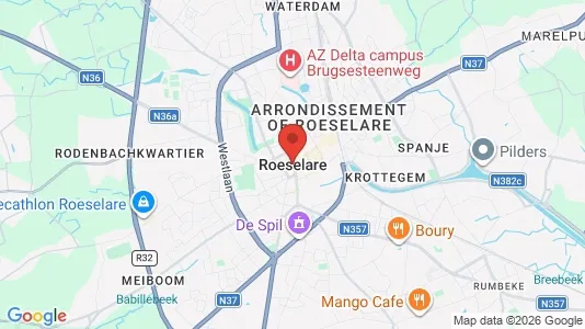 Varastot Vuokrattavana i Roeselare - Kuva Google Street Viewstä