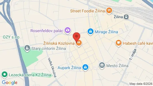Gewerbeflächen zur Miete i Žilina - kort over placeringen