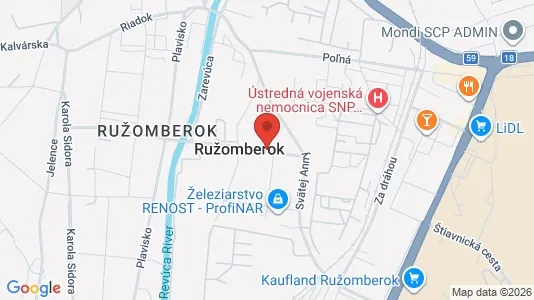 Kontorlokaler til leje i Prievidza - Foto fra Google Street View