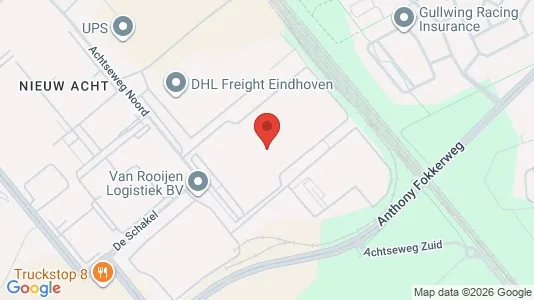Værkstedslokaler til leje i Eindhoven - kort over placeringen