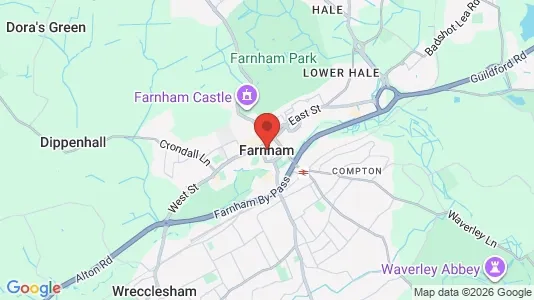 Liikekiinteistöt Vuokrattavana i Farnham - Surrey - Kuva Google Street Viewstä