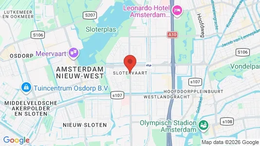 Shops for rent i Amsterdam Slotervaart - kort over placeringen