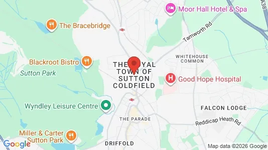 Büros zur Miete i Sutton Coldfield - West Midlands – Foto von Google Street View