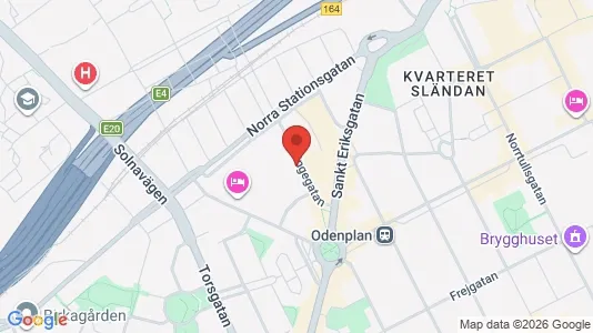 Kantorruimte te huur i Vasastan - kort over placeringen