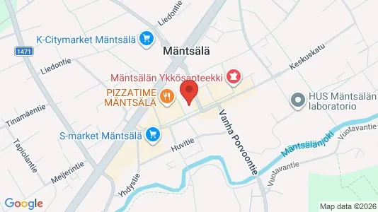 Kontorer til leie i Mäntsälä - kort over placeringen