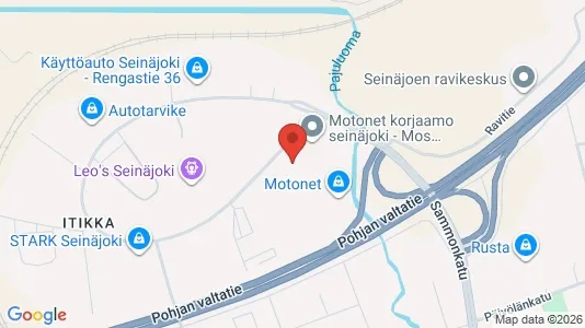 Bedrijfsruimtes te huur i Seinäjoki - kort over placeringen