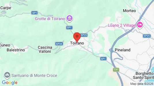 Commercial properties for sale i Toirano - kort over placeringen