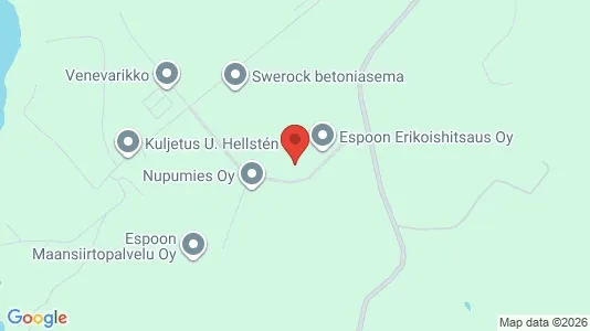 Varastot Vuokrattavana i Kirkkonummi - Kuva Google Street Viewstä