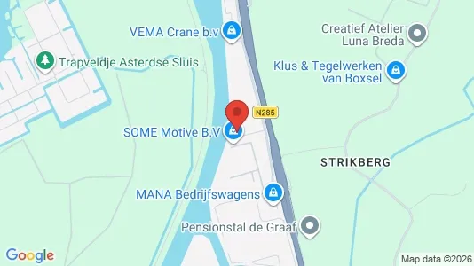 Företagslokaler för uthyrning i Breda - kort over placeringen