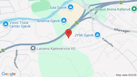 Kantorruimte te huur i Gjøvik - Foto uit Google Street View