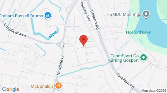 Lokaler til leje i Fareham - Hampshire - Foto fra Google Street View