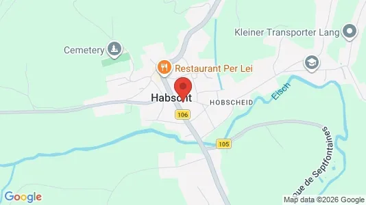 Propiedades comerciales En venta i Hobscheid - kort over placeringen