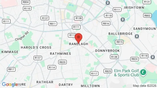 Toimistotilat Vuokrattavana i Ranelagh - Kuva Google Street Viewstä