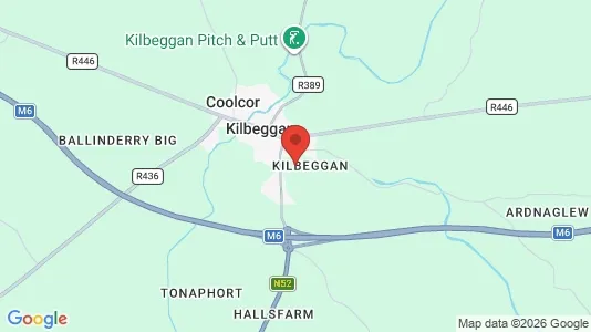 Industrial properties for rent i Kilbeggan - kort over placeringen