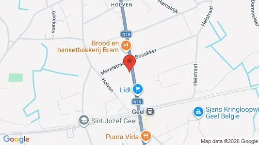 Bedrijfsruimtes te huur i Geel - Foto uit Google Street View