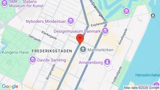 Lokaler til leie i København K - kort over placeringen